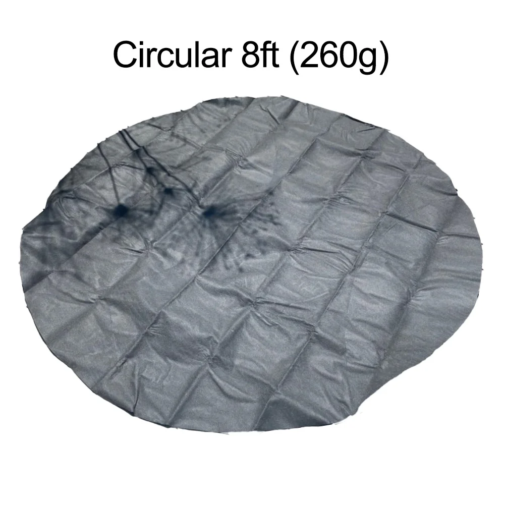 32*22*10cm Round Pool Liner Pad For Above Ground Pool Black Puncture Resistant Pool Ground Cloth Protector Mat Outdoor Garden