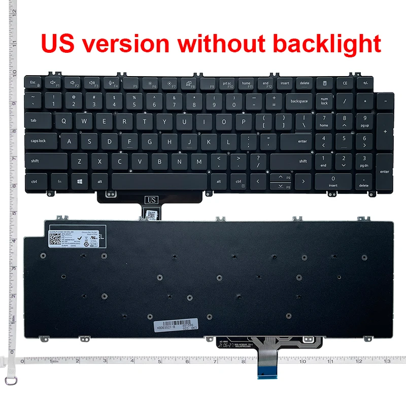 Nowa amerykańska klawiatura do DELL Latitude 5520 5521 5530 5531 Precision 3560 3561 P104F 3570 3571 3580 angielski laptop — zdjęcie produktu 2