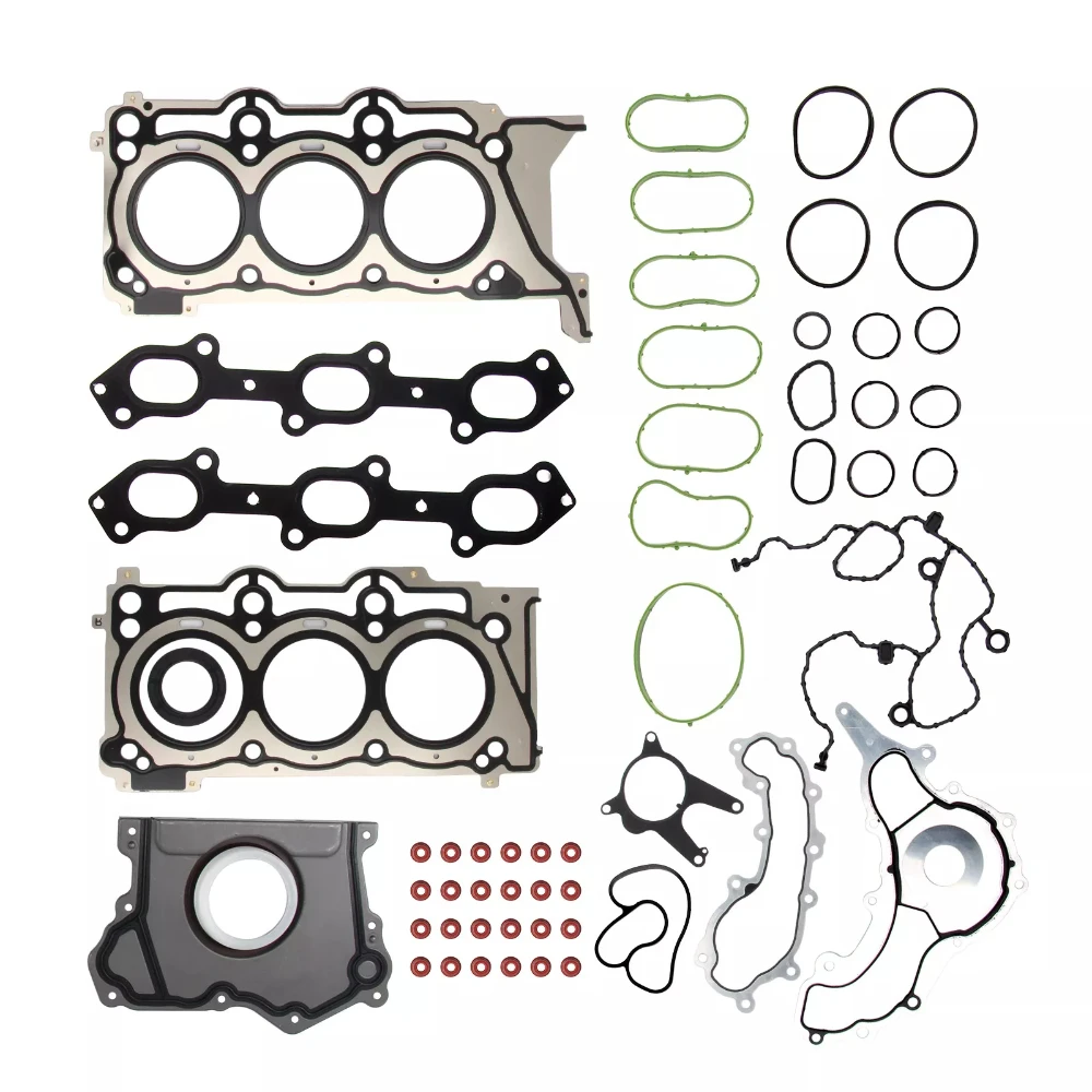 Peças de motor Conjunto de junta completa, Fit 2.0 3.0 3.8 L T, V6, GAS DOHC M156 M157 14-22 para Maserati Ghibli Levante OEM 324016 3.0T