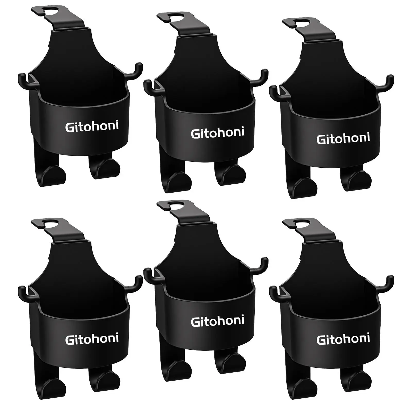 6x Car Seat Back Cup Holder Hook Car Accessories Universal Hanger Storage Organizer for Bag Grocery Handbag Purse Umbrellas