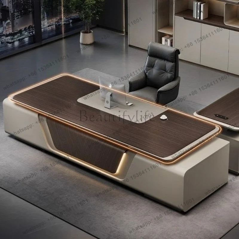 LX  Modern Deluxe Desk File Cabinet Lifting Side Cabinets Computer  room office  corner tables furniture