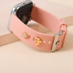 Decoration Nails for Apple Watch Band Metal Charms Jewelry Small Charms for iWatch Bracelet Watchband Silicone Strap Accessories