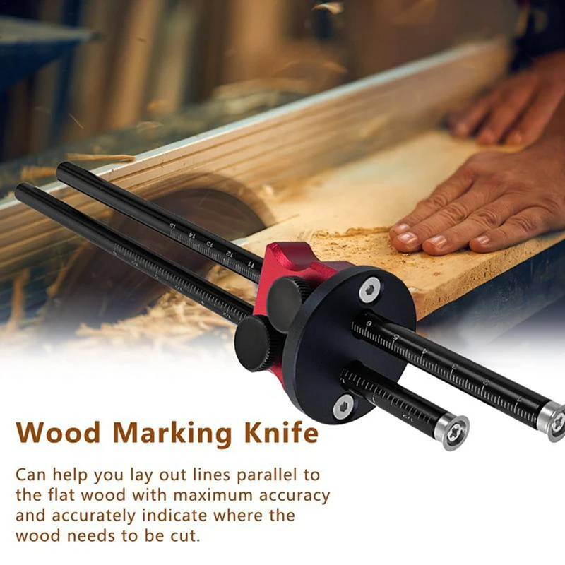 

A96I-Contour Gauge Tool Accurate Scribe Tool Scribing Tool With Dual Scale Practical Carpenter Tools Alloy Scribe Tool