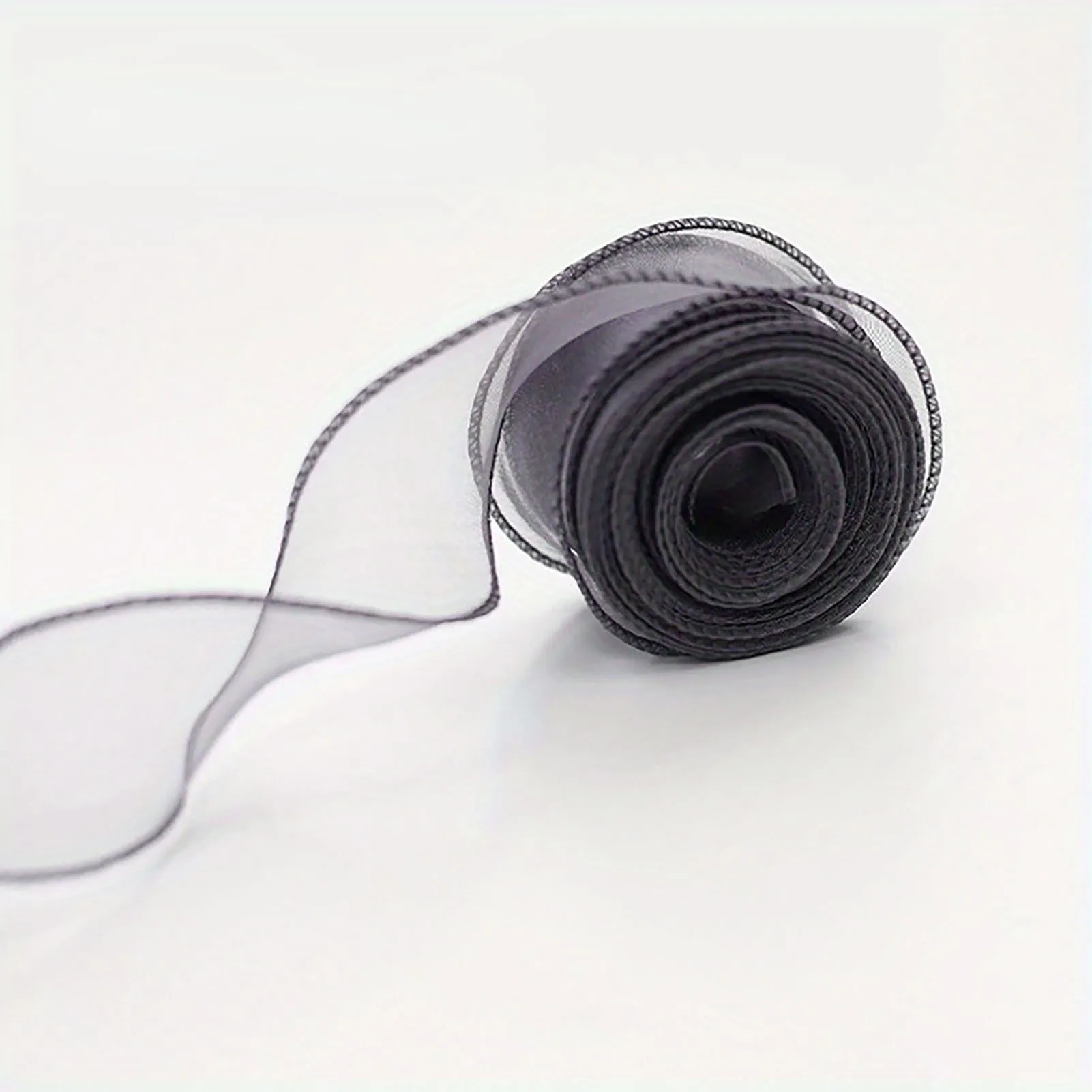 Elegant Organza Ribbon Fish Tail Wavy Edge for Bouquet Cake Wrapping Gift Decor DIY Crafting Supplies 4.2cm x 9m Roll