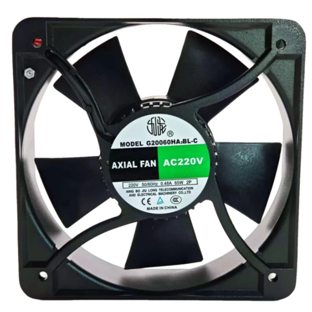 

AXIAL FAN G20060HA2BL-C AC 220V 0.48A 200x200x60mm Server Cooling Fan