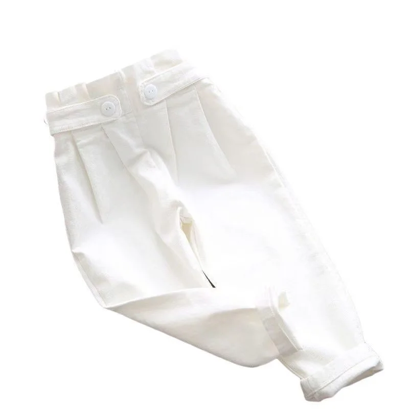 Girls' Loose Casual Pants Spring and Autumn New Korean Version Children's Elastic Radish Pants Fashion Dad Pants