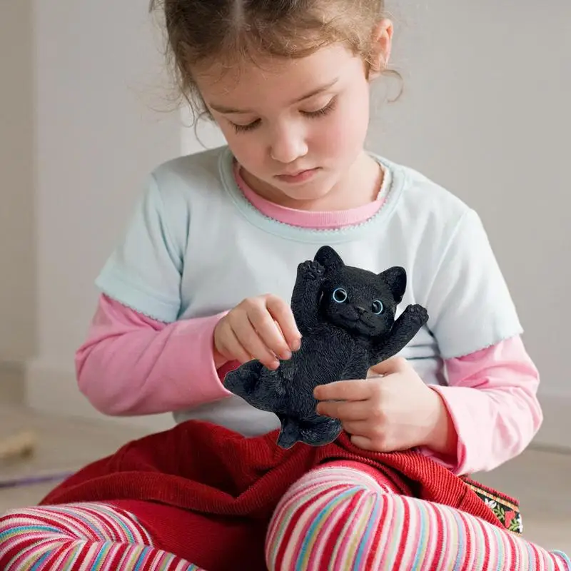 Jouet Sensoriel Réaliste à Presser pour Chat, Fidget, Chaton, Mochi, Squish, avec Yeux Charmants