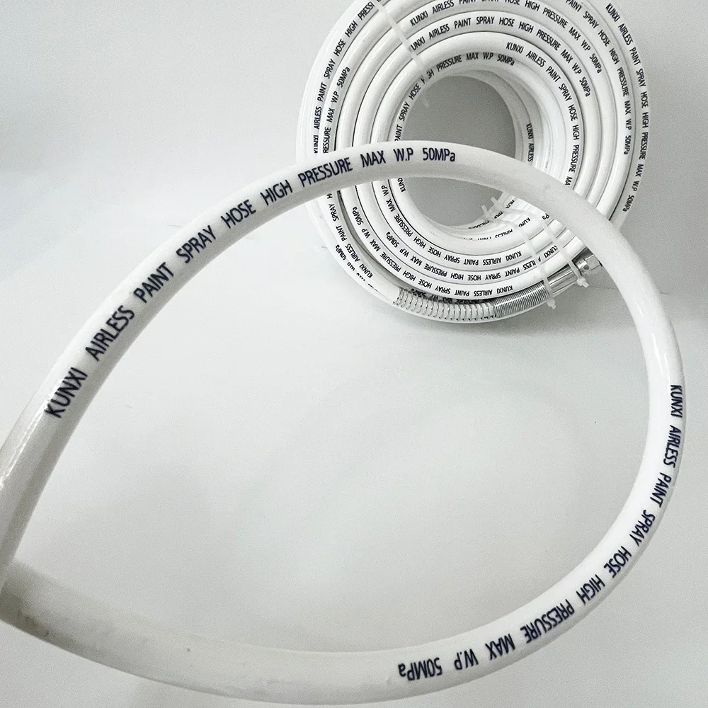 0.5M~40M 1/4 Interface Double-layer Fiber High-pressure Airless Spray Hose With Inner Diameter of 7mm and Pressure of 7250PSI