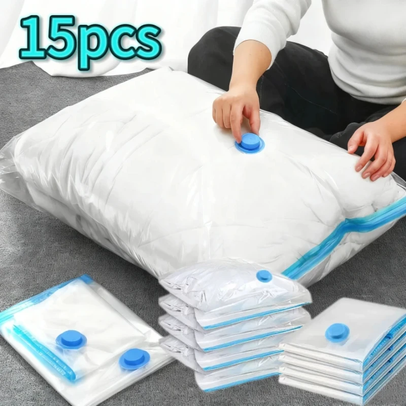 Thickened Vacuum Compression Bag Transparent Quilt Vacuum Bag Storage Bag Household Clothing Storage and Sorting Bag
