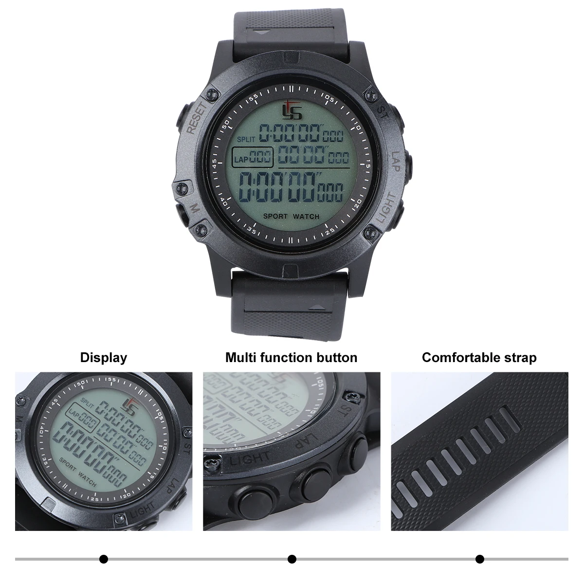 

Luminous Stopwatch Sports Countdown Timer Soccer Referee Chronograph Durable Time Measurement Tool for Games