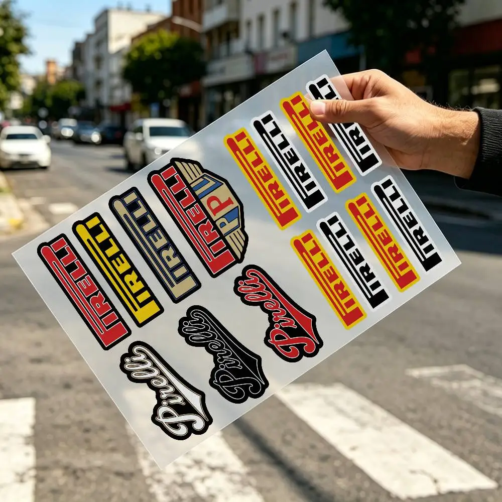Juego de pegatinas reflectantes para casco Pirelli, calcomanía de seguridad para motocicleta, bicicleta, coche, brillo de alta intensidad, recién llegado