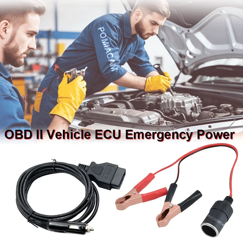 OBD II Automotive Memory Saver Memory Saver with Gold Plating Pins & 8A Fuse for Car Battery Replacement