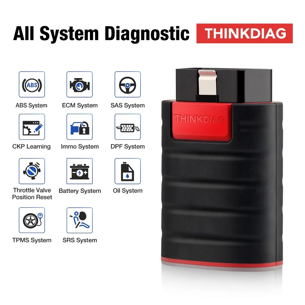 THINKCAR Old Boot Thinkdiag for Diagzone Full System All Software 1 year free OBD2 Diagnostic Tool 15 reset services PK easydiag