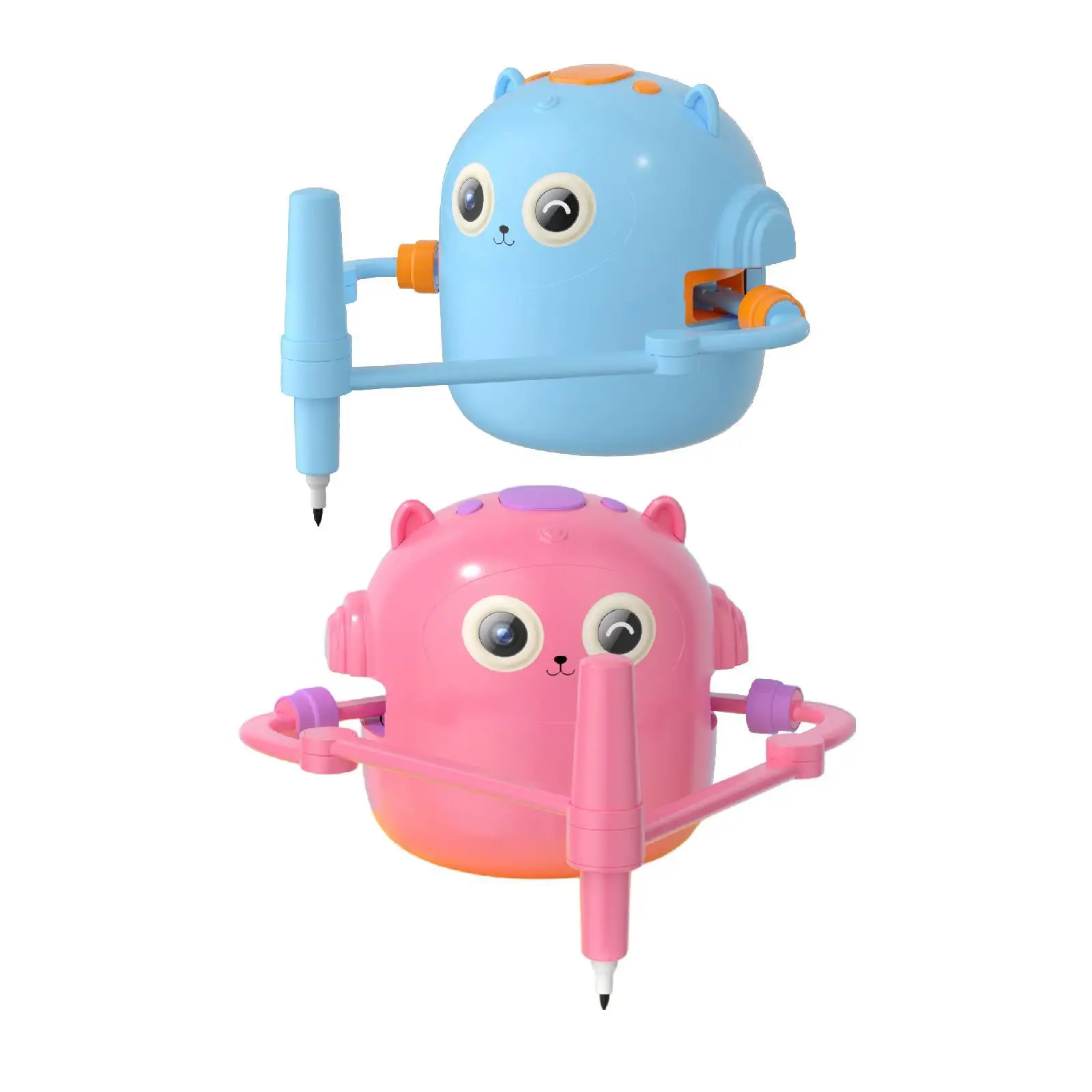 

Early Education Drawing Robot with 100 Cards and 2 Pens Lightweight Versatile Educational Toy Learning Toy for Kids Children