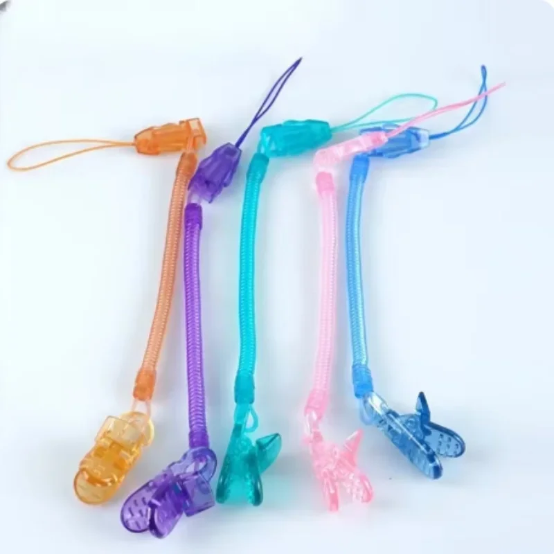 Babies Soother Nipple Anti-drop Holder for Newborn Baby Stretchable Spring Coil Pacifier Chain Clip Children Accessories New