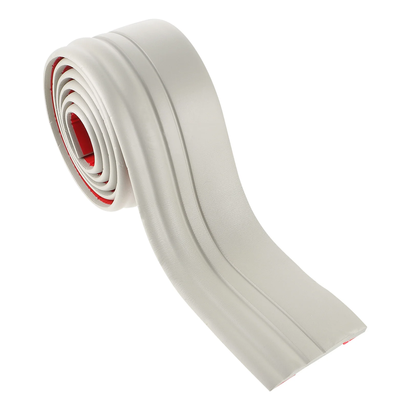 1 Roll 2 Meters Self Adhesive Baseboard Molding Peel Stick Trim For Wall Floor Seam Decoration Waterproof Dustproof Home Decor