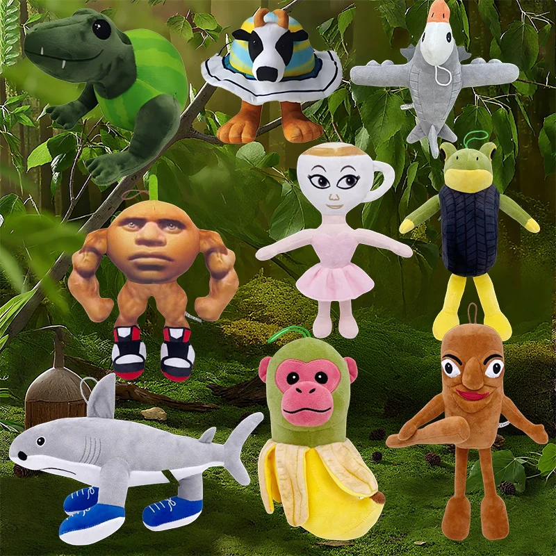 

Italian Brainrot Plush Doll Toys Brainrot Stuffed Animals Tralalelo Tralala Shark Tung Tung Sahur Brr Brr Patapim Chrismas Gifts