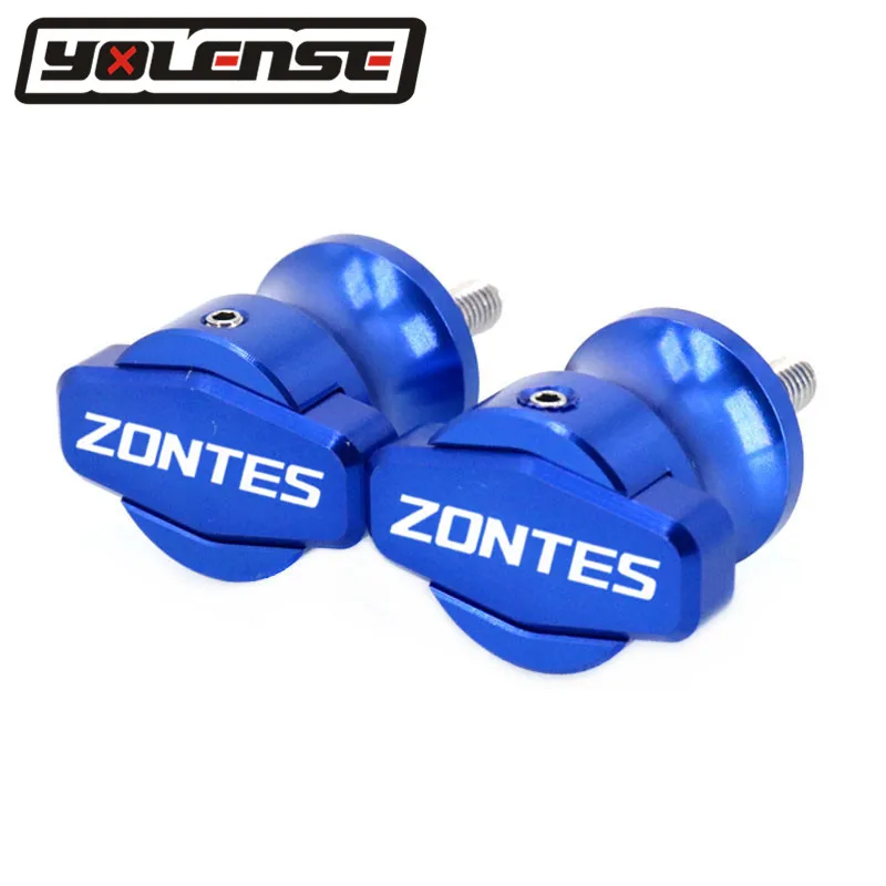 For Zontes Shengshi ZT310X 310T 310V ZT310R G1 125 ZT125 ZT125U Motorcycle Frame Stands M8 Screws sliders Swingarm Spools Slider