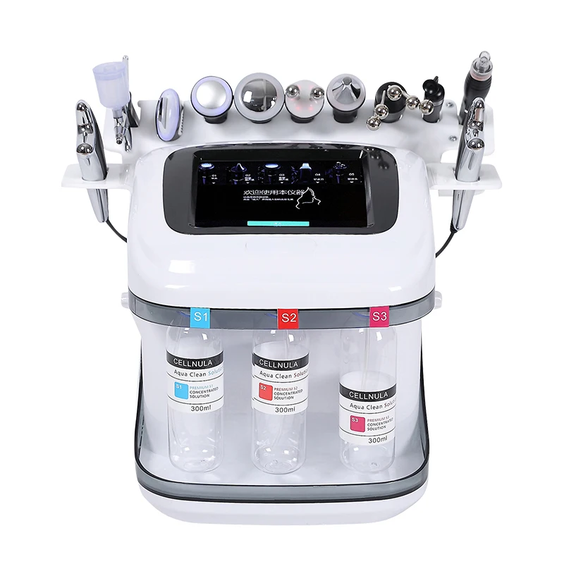 

The Newest 8 In 1 Jet H2o2 Small Bubble Facial Equipment Hydra Water Peel Microdermabrasion Machine