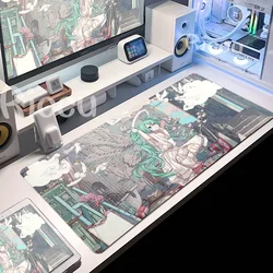 Large Gaming Mouse Pad Hatsune M-miku Mousepad PC Gamer Desk Mat Office Decoration Mouse Mat E-Sports Playmat Game Accessories