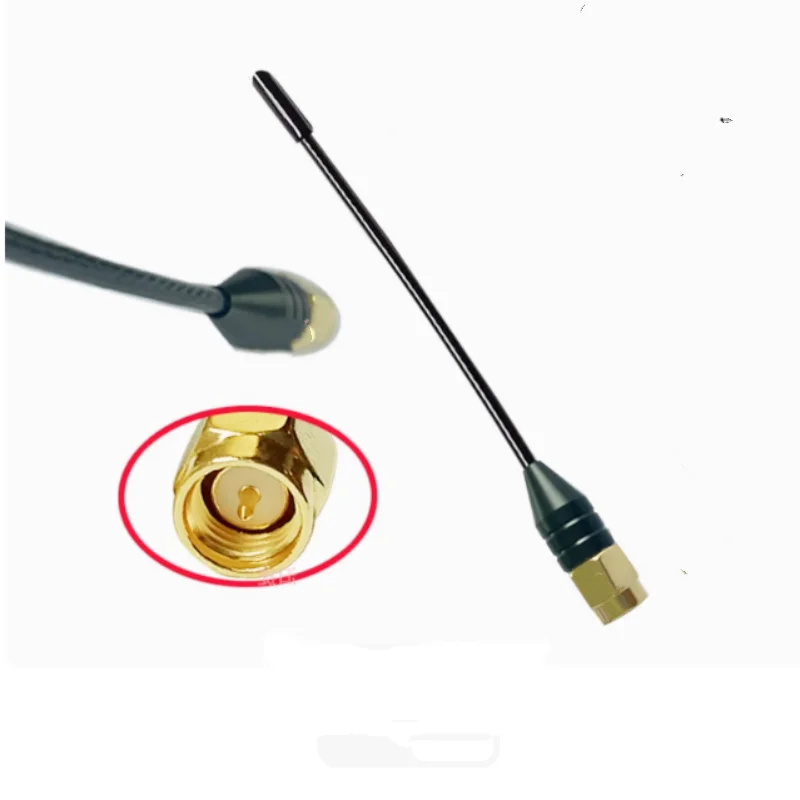 5.5/7/8/9/10/11/12/13/16/20CM  710-782MHz wireless microphone SMA male plug modified connector Burt's  small Bee antenna