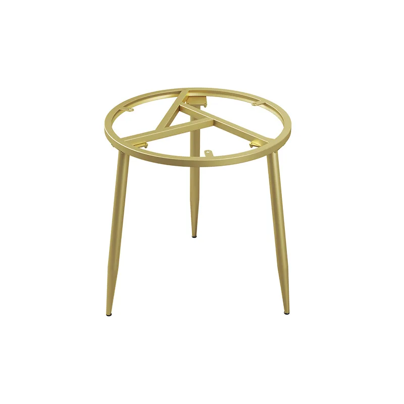 

Movable wrought iron coffee table rack, bracket round, simple, rock slab edge table foot shelf