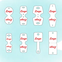 Custom Jewelry Packaging Personalize Hairclip Bracelet Necklace Chain Display Stand Card Holder Logo Customized Earrings Cards