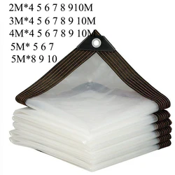 Transparent Tarpaulin 2*3 4 5 6 7 8 9 10 3m 4m 5m Width Waterproof Rainproof Tarp Clear Plant Cover Garden Plant Camping Tent