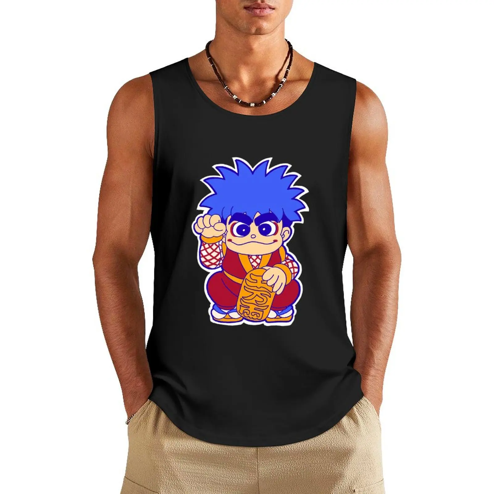 Maneki Goemon Tank Top Man clothes for gym Men's gym