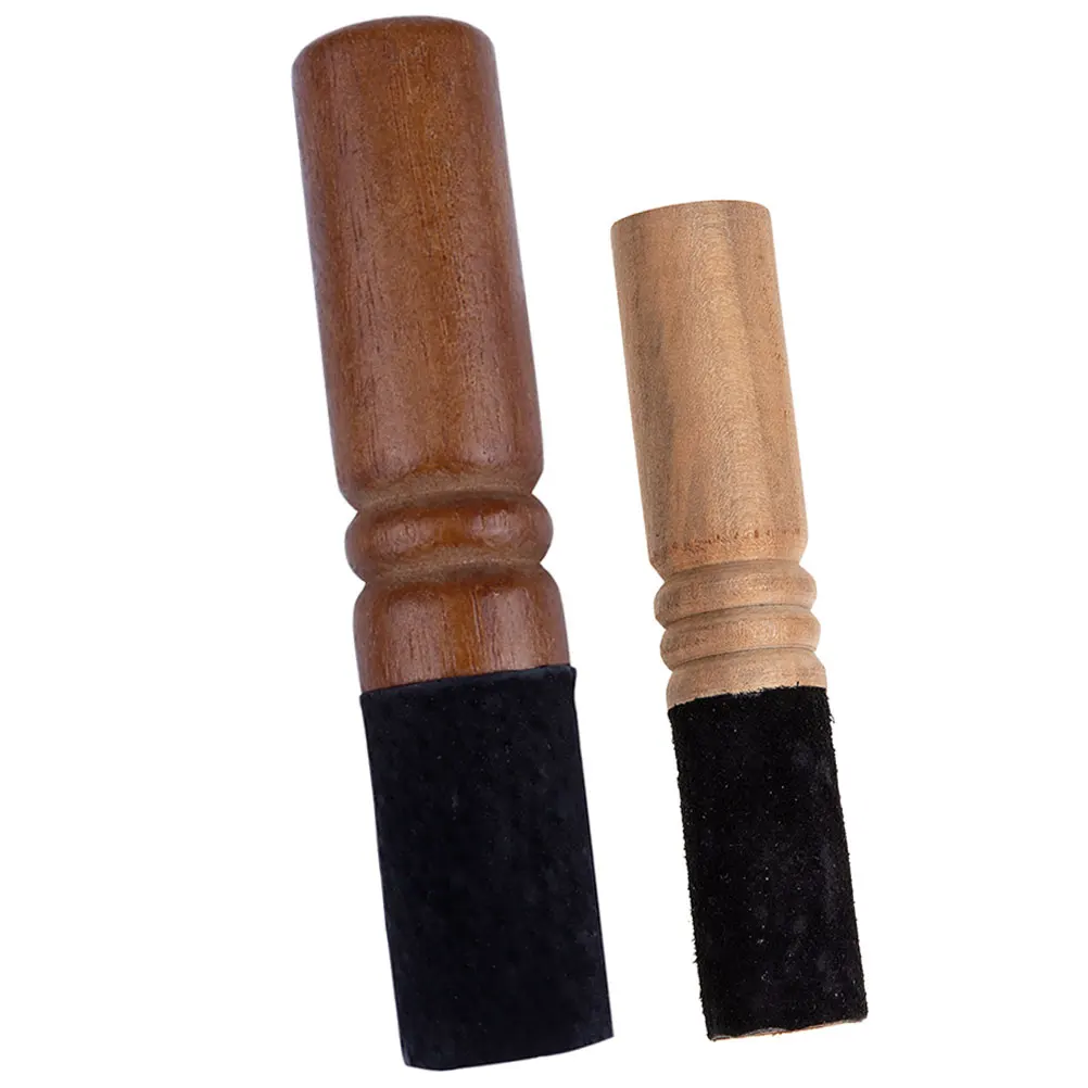 

2 Pcs Sound Bowl Accessory Wood Craft Mallet Easy Clean Durable Sweet Voice Meditation Studio Bedroom Temple