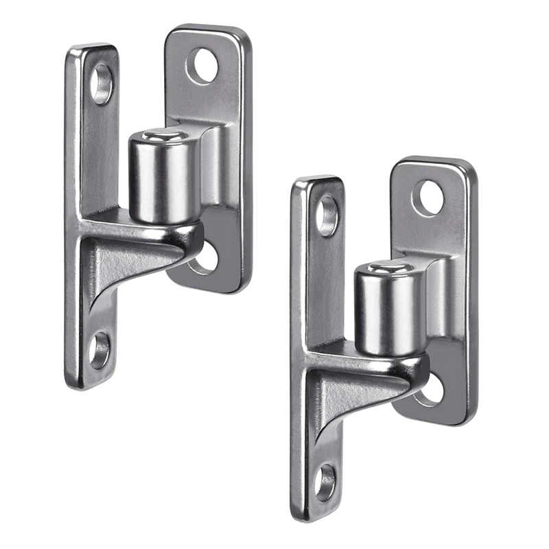 

Stainless Steel Gate Hinges, 2Set Wall Mount Gate Hinges For Farm Gates, With Non-Welding Chain Link Fence Parts 5/8Inch