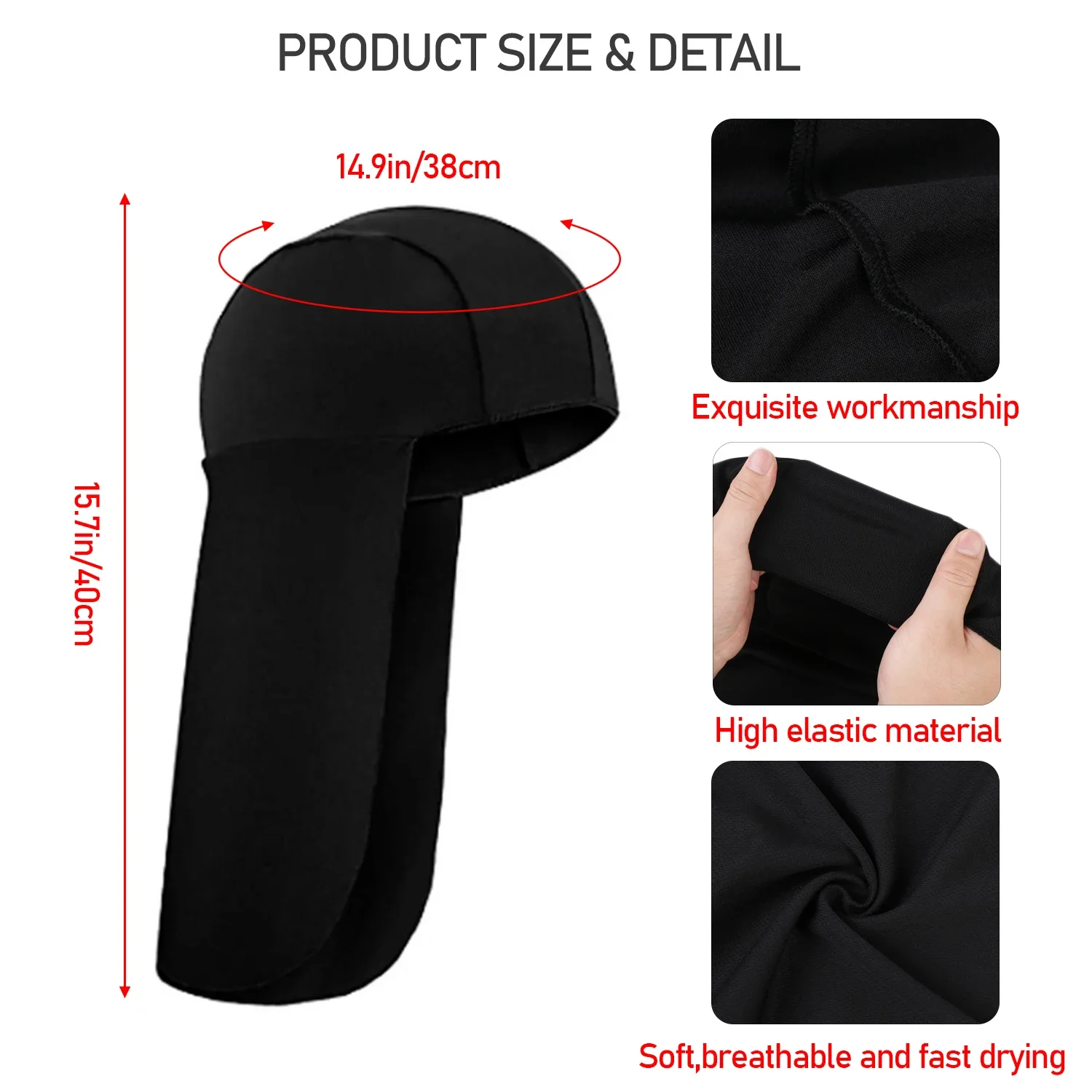 Cooling Cap Elastic Sun Shade Hat Neck Shield Plastic Hard Hat Neck Shade Elastic UV Protection Neck Protector Cycling Caps