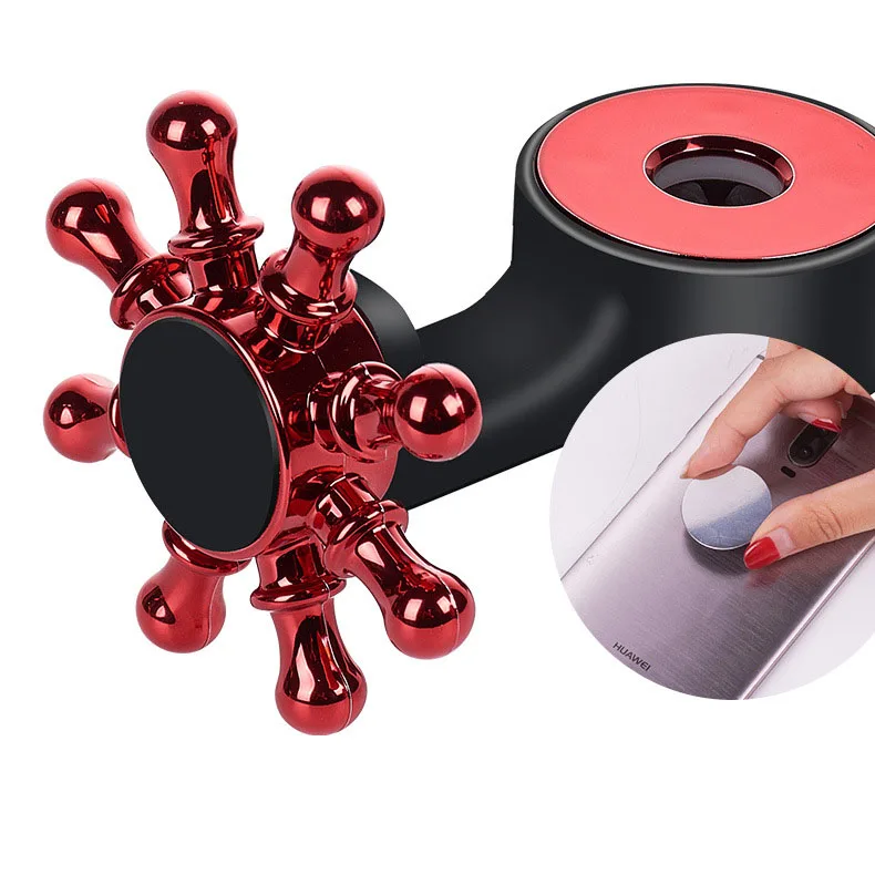 Two-in-one Car Hook Seat Back Hidden Rear Mobile Phone Holder Multifunctional Hook Creative Car Accessories Supplies image 5