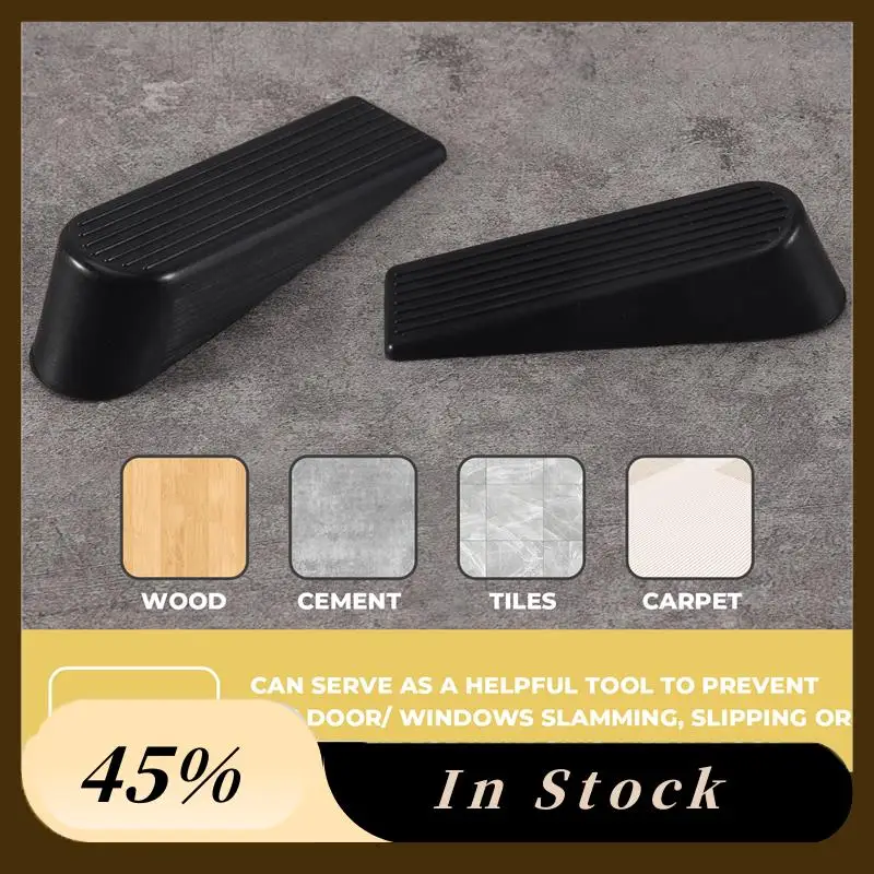 

Дверные стопоры Trend4 Pack, 2025 г., резиновые дверные стопоры без царапин для дома и офиса (черные)