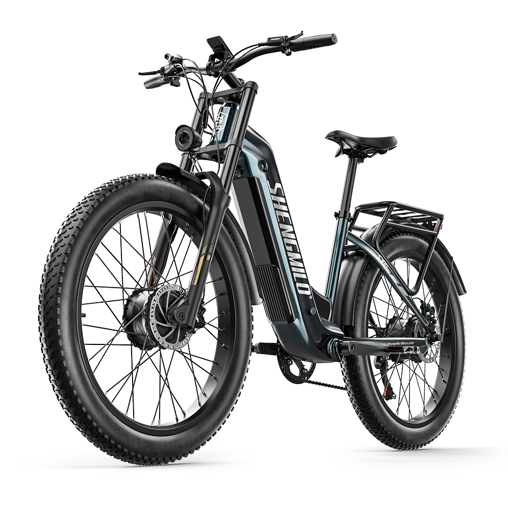 Shengmilo S700PRO elektrische fiets met 2000W borstelloze motor, 48V 25Ah accu, hydraulische remmen, 26x3.0" off-roadbanden, elektrische mountainbike voor volwassenen, geschikt voor alle terreinen.