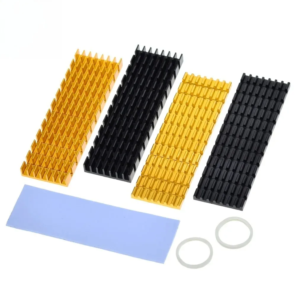 

Универсальный радиатор для SSD M.2 2280 – радиатор из алюминиевого сплава с термопрокладками 3 мм/6 мм для накопителей NVMe NGFF ﻿