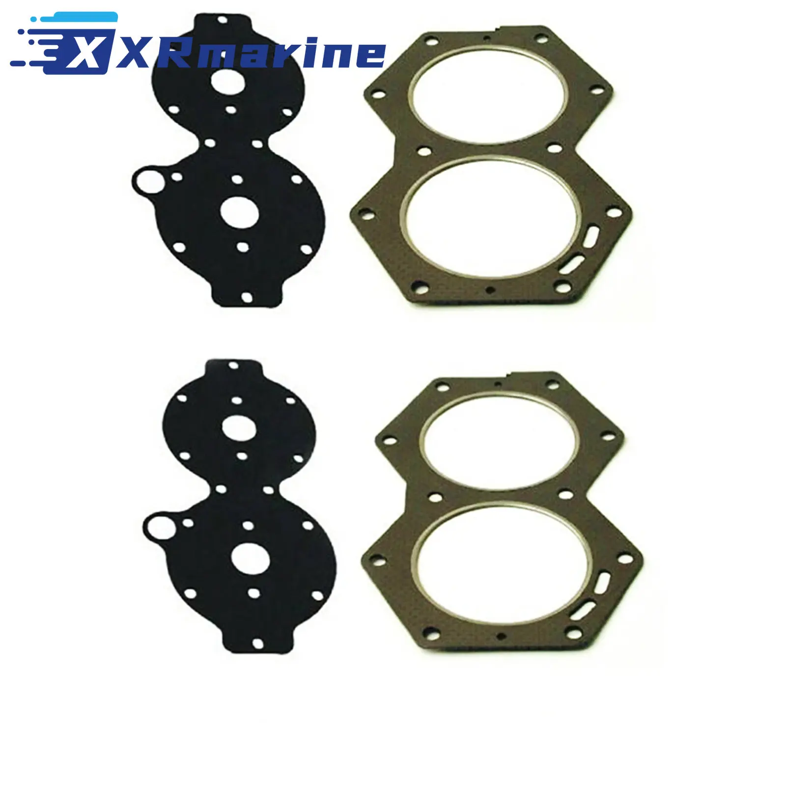 2 Set HEAD & COVER GASKET For EVINRUDE JOHNSON 318358 V4 88 90 100 110 115 140 HP 0318358 0777379 777379