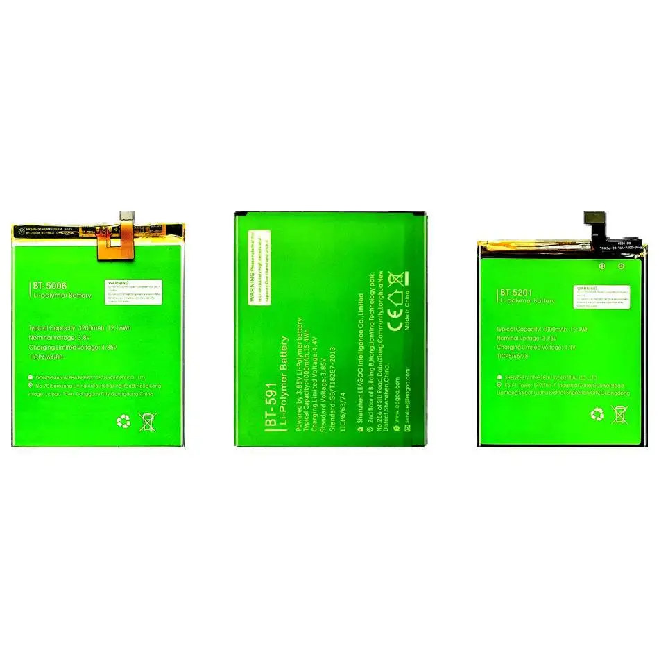 

Долговечный аккумулятор для мобильного телефона BT-5006 BT-5201 BT-591 3200-4000 мАч для Leagoo Kiicaa Power 2 Pro II