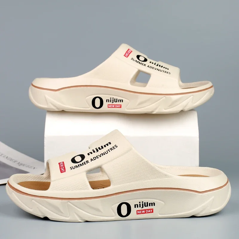 

Men's Slippers Indoor Beach Sandals Outdoor Comfortable Soft Non-slip Slides Flip-flops Men Women Bathroom Slippers Home Shoes