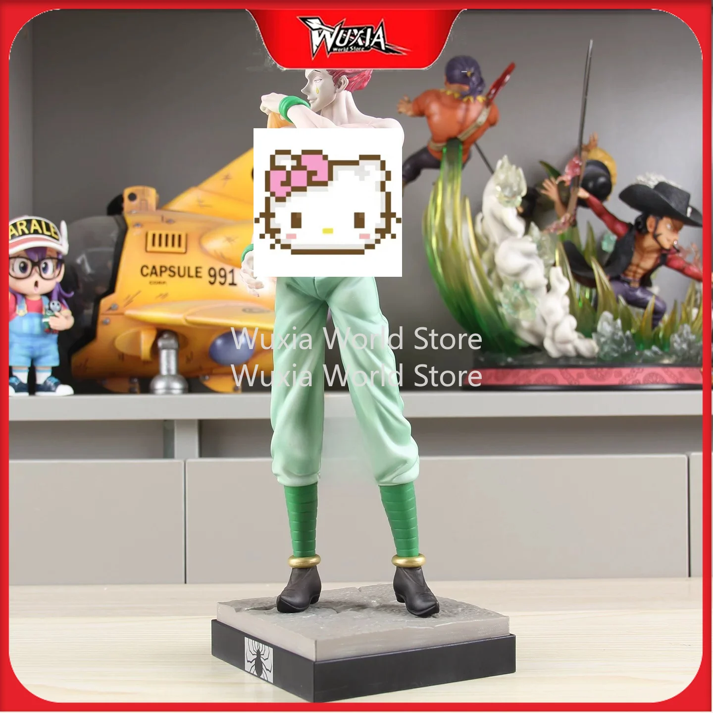 

New 31cm Hyskoa Morroh Figure HUNTER HUNTER Anime Surroundings PVC Desktop Decorations Ornament Best Birthday Gifts Toy for Kids
