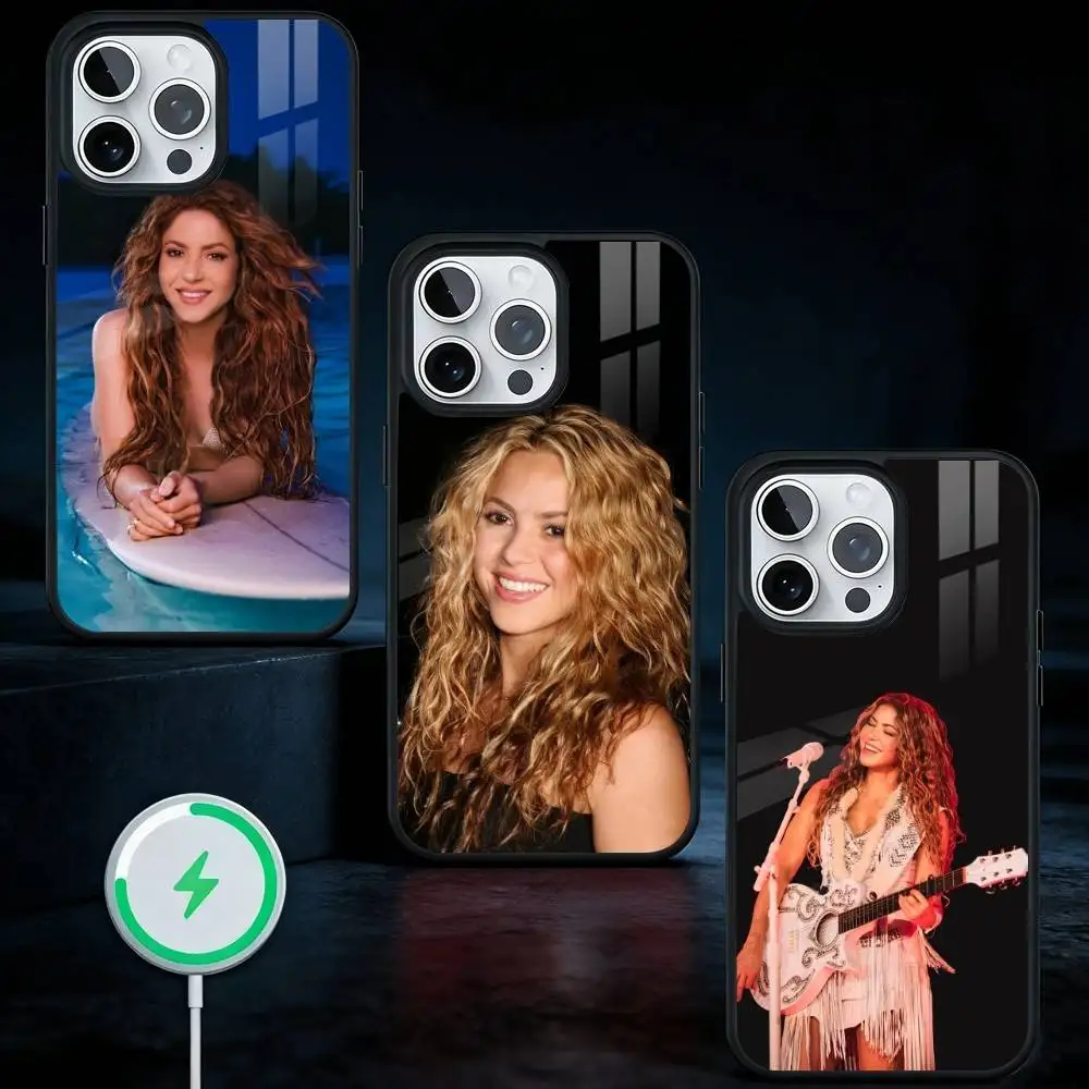 Singer S-Shakira Phone Case For iPhone17,16,15,14,13 Plus,Pro Max Magnetic For Magsafe Wireless Charging