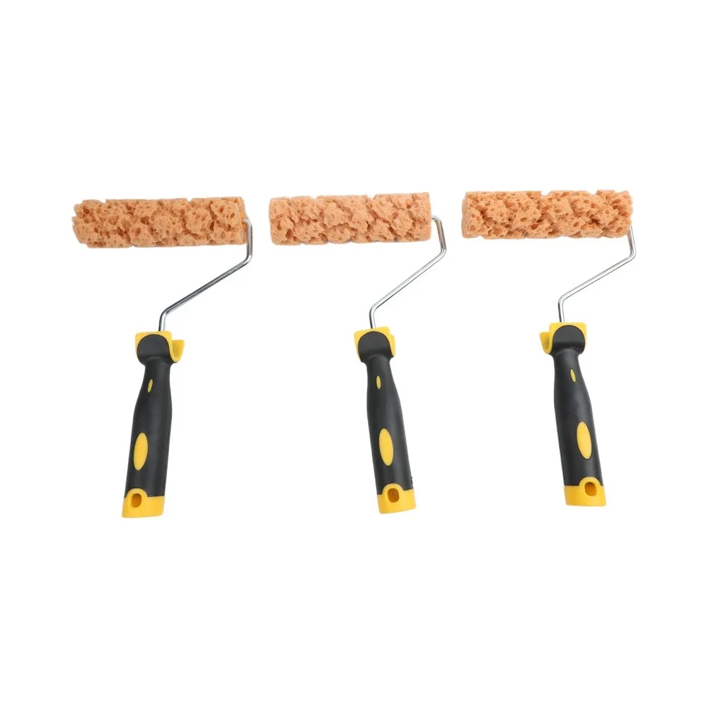 Home Renovation Sponge Roller Kit Home Decoration Roller Easy To Use Paint Roller Kit Painting Tool Customizable Color Effects