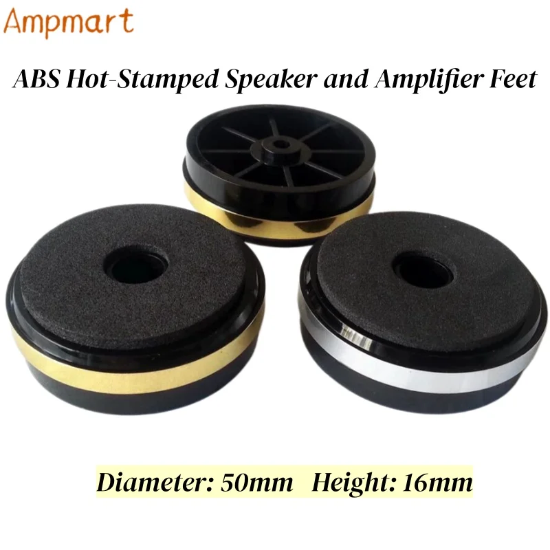 ABS-Heißpräge-Füße für Lautsprecher, Audiosysteme und Verstärkergehäuse; Anti-Vibrations-Füße, 50 x 16 mm – Detail 1