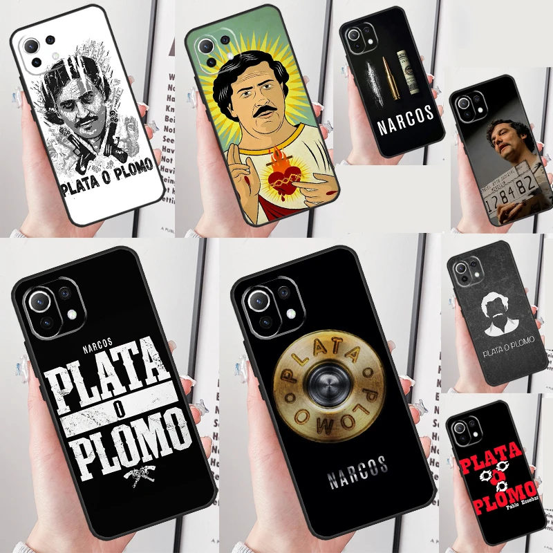 Plata O Plomo Narcos Pablo Escobar Funda For Xiaomi 11T 12T 13T Pro 12 13 Lite 12X POCO F5 X5 X3 Pro F4 X4 GT M5 M5s F3 Case