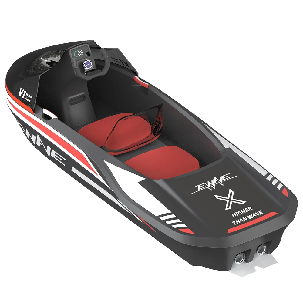 Barco eléctrico de pesca a control remoto, pequeño miniyate hecho en China, barco catamarán, Karting, Jet Ski, Motor eléctrico