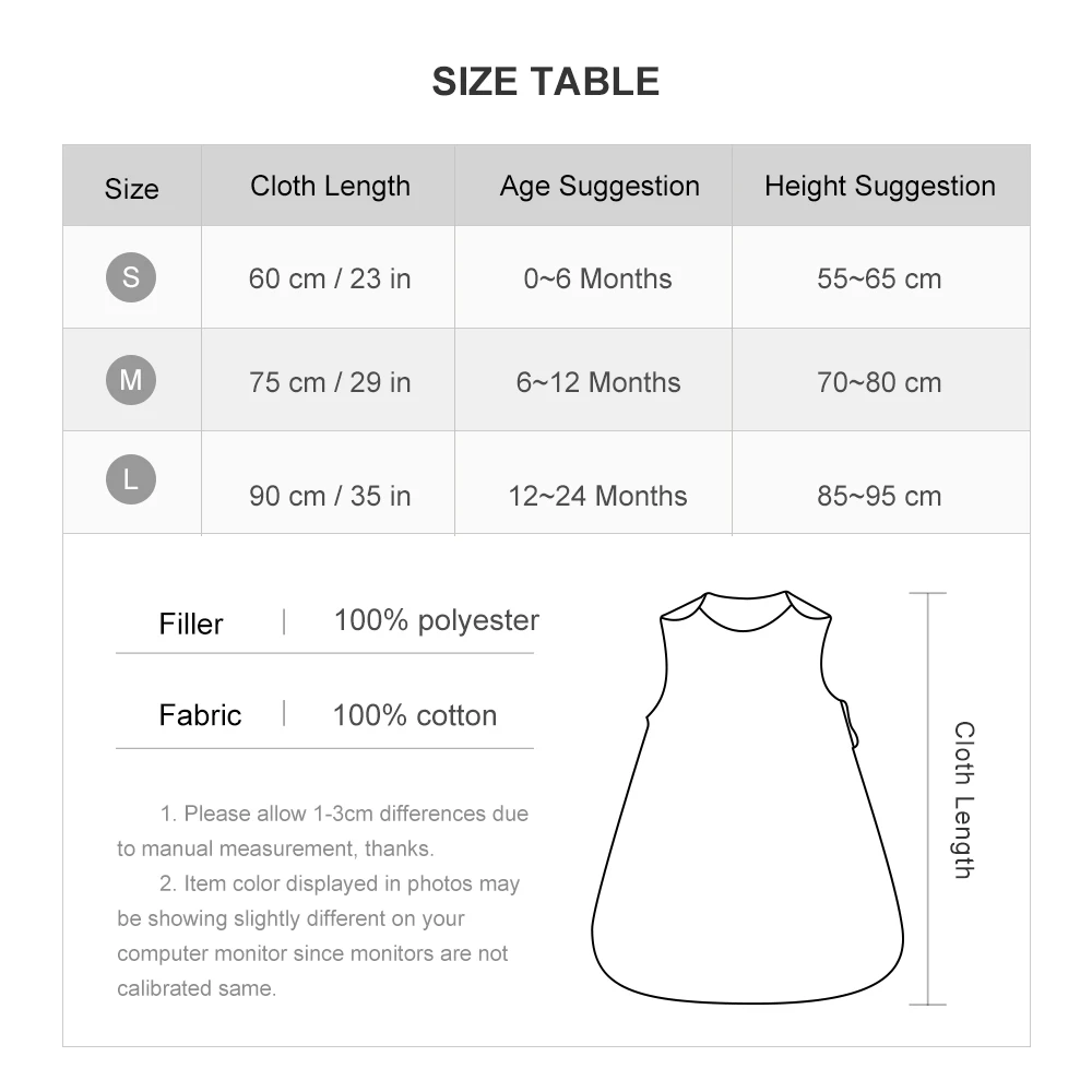 Saco de dormir para bebês 0-24months sem mangas 2.5tog outono inverno algodão fino sleepsack bebe sleepwear cobertor