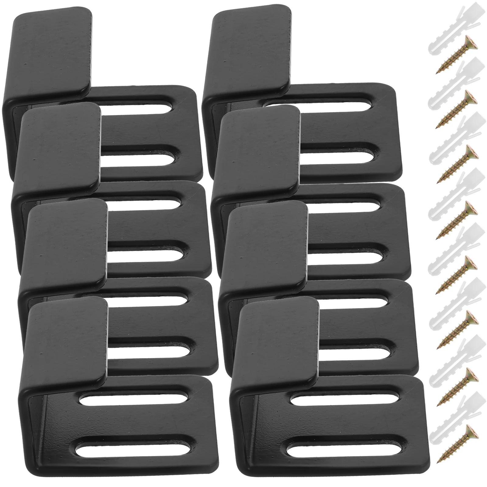

8Sets Tile Hanger Mirror Bracket Heavy Duty Wall Mount Adjustable U Bracket for Tiles Draw Boards Home Garden Decor