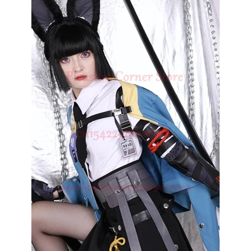 

✠2026✠ XS-3XL In Stock Hoshimi Miyabi Cosplay Game Zenless Zone Zero Hoshimi Miyabi Cosplay Full Fet Suits Costume Dress Wig Sh✠