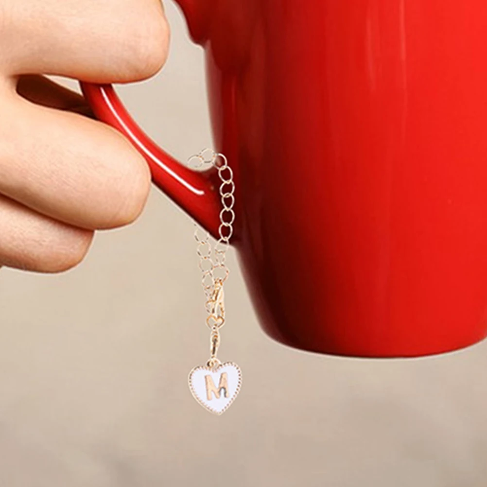 

Decor Love Pendant Hanging Chain Tumbler Cup Fashion Convenient Letter Charms Decors
