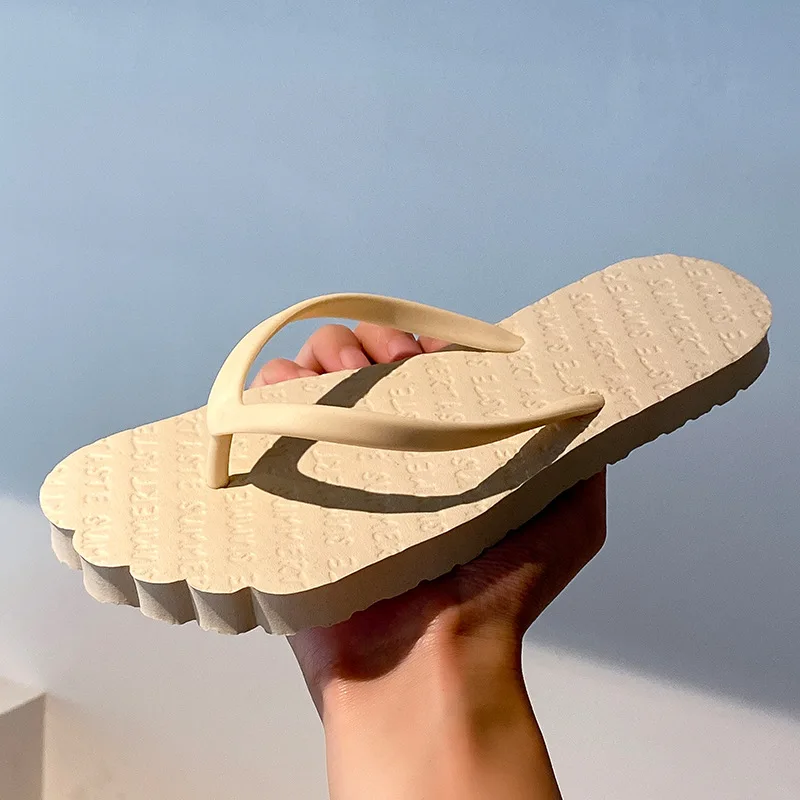 

Flip Flops Women Summer Outside Flat Bottomed Beach Shoes Sandals Shoes for Women Slippers Slide Indoor House Chaussure Femme